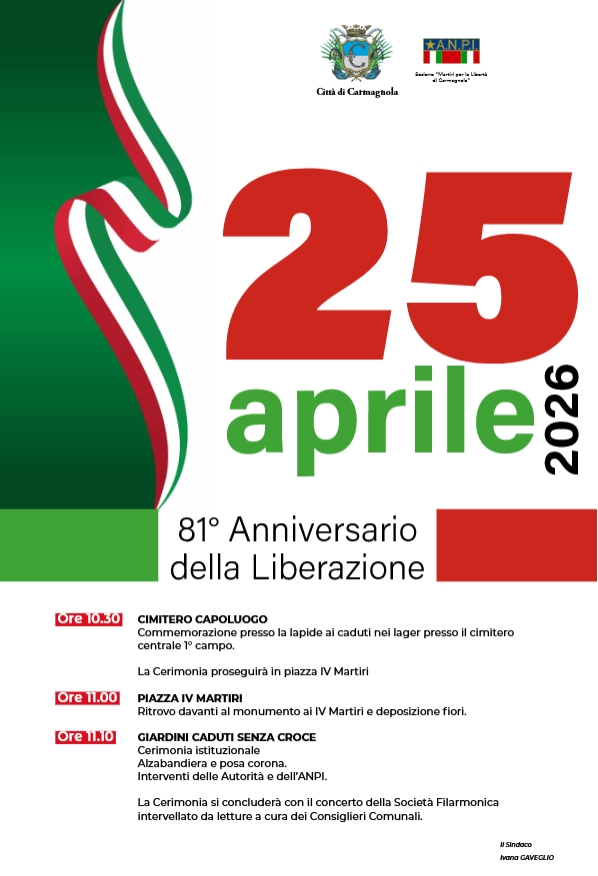 Festa della Liberazione - il programma della cerimonia istituzionale